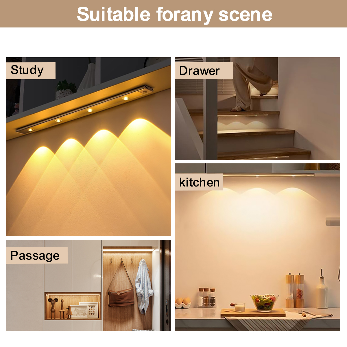 HCP252 人体感应三色橱柜灯